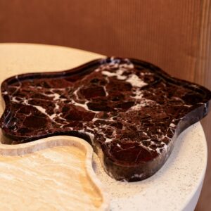 Arcas Tray | Rosso Marble